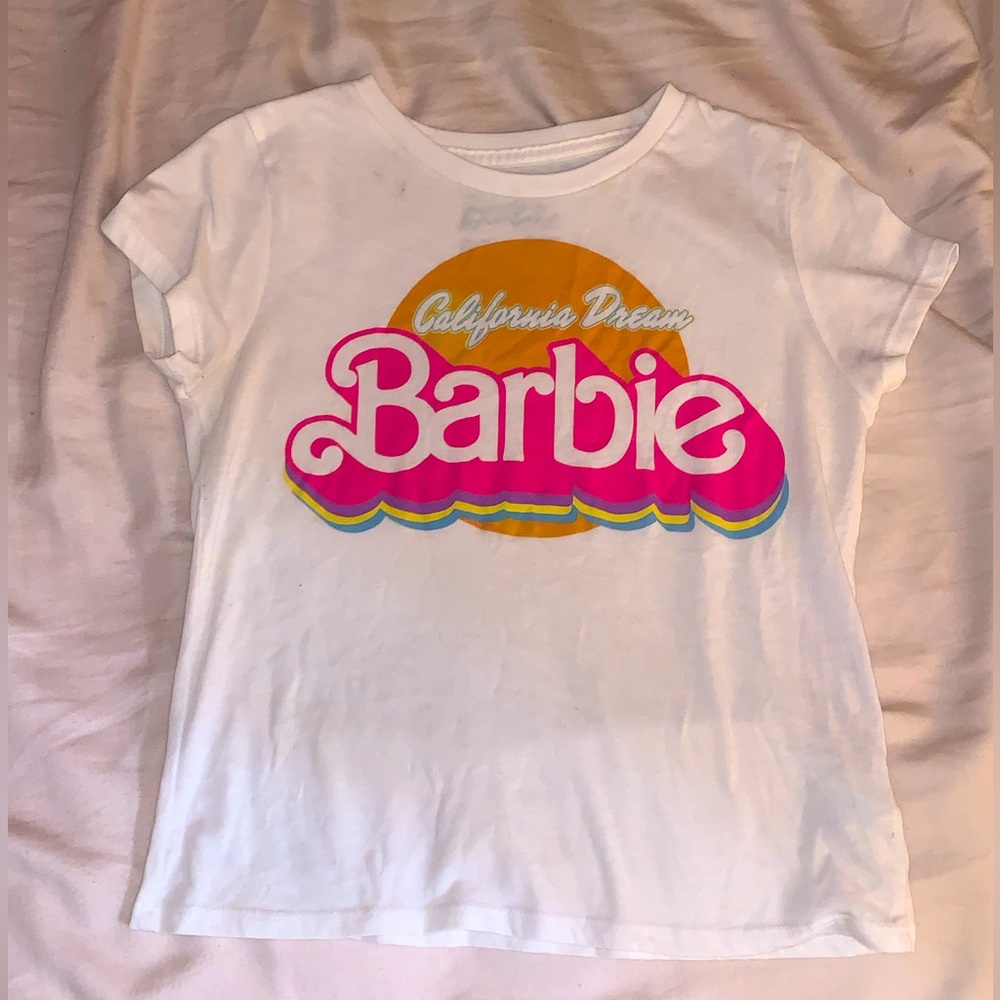 Vintage Barbie California Dream baby tee, Mattel, XS/S, white - Picture 2 of 5